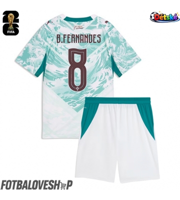 Portugalsko Bruno Fernandes #8 Dětské Venkovní Dres MS 2026 Krátký Rukáv (+ trenýrky)